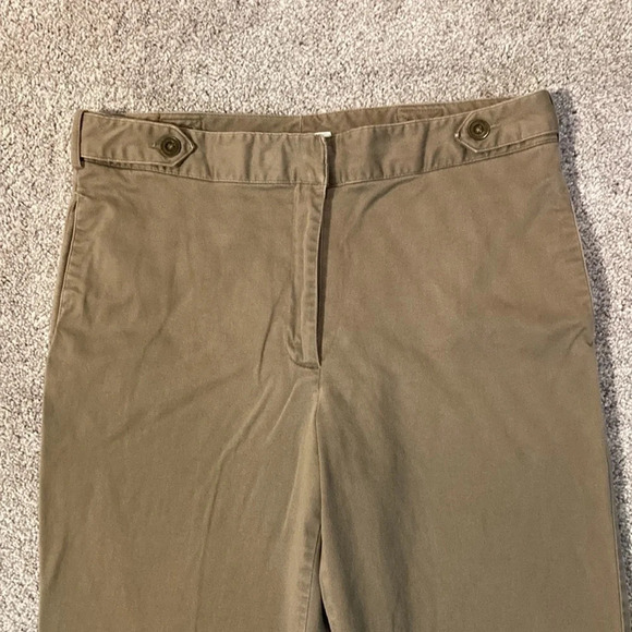 Dressbarn Flat Front Khaki Pants 10 - Picture 3 of 13
